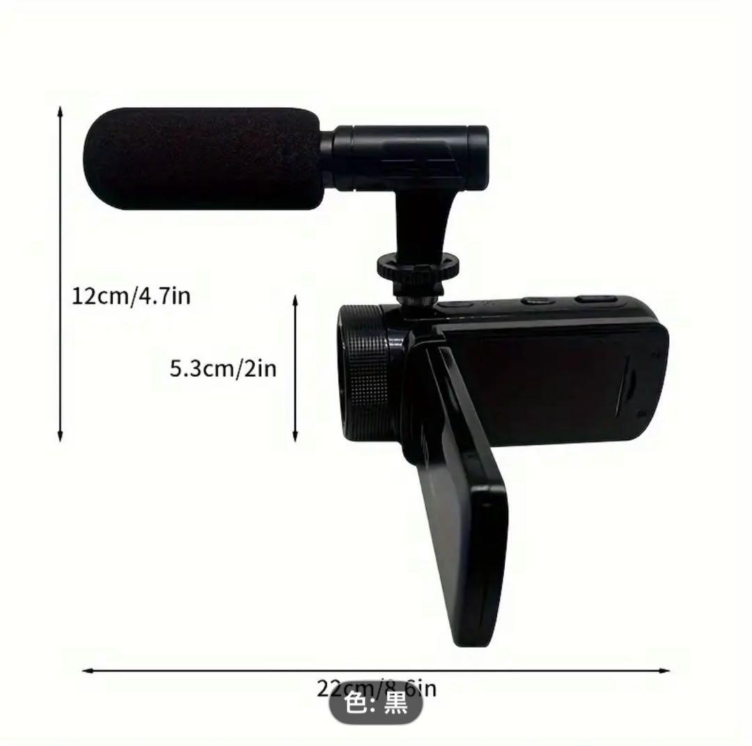 未開封品ポータブルHDデジタルビデオカメラ16倍ズーム/USB充電,電池駆動両用