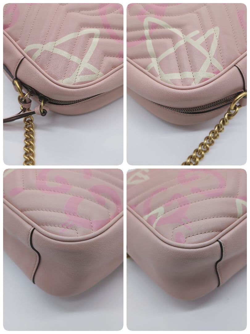 【入手困難・美品】グッチ☆チェーンショルダー ゴースト GGマーモント レザー