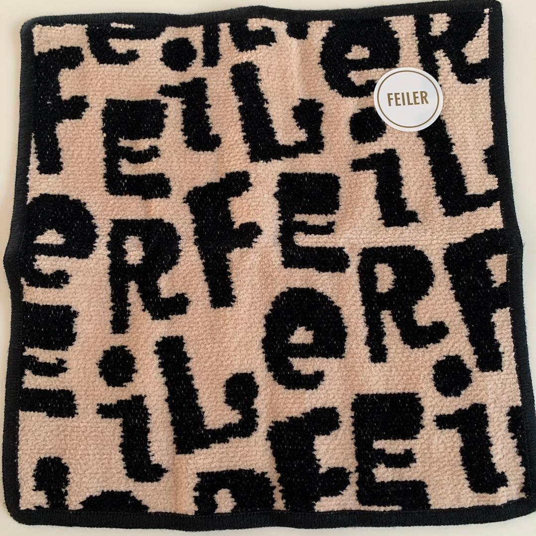 ★新品★フェイラー ギグル ハンカチ ベージュ＆ブラック2枚セット