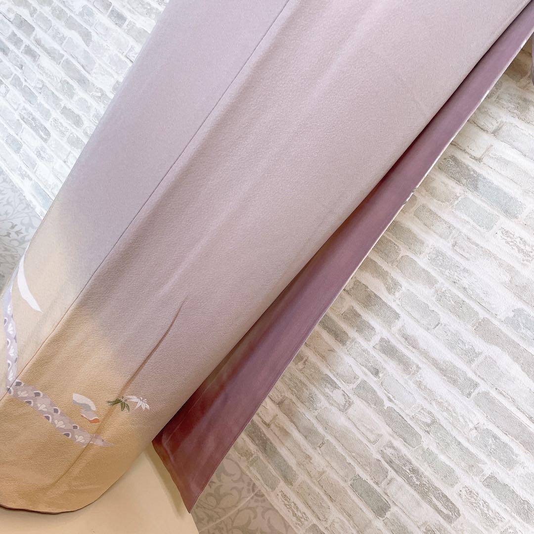 訪問着　フルセット　短冊　金彩加工　入学式　卒業式　着物　I5