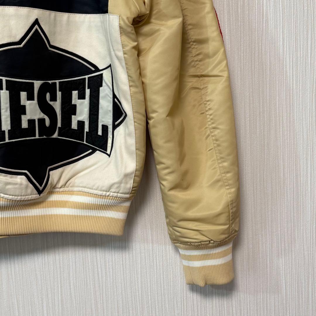 沖*三様 美品 DIESEL スタジャン レーシングジャケット ワッペン ボンバ