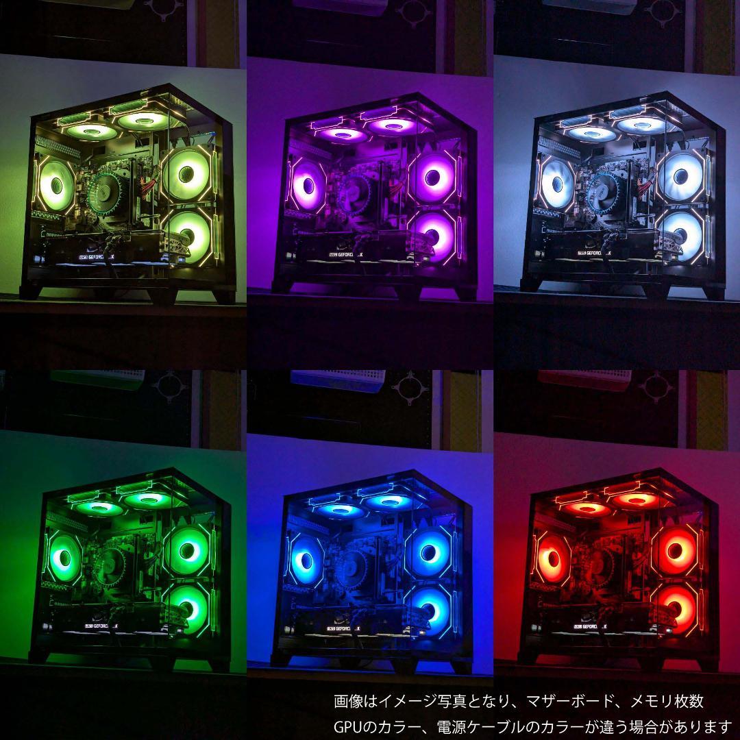 [PLATINUM]黒い光る✨ゲーミングPC✨フルセット✨RTX3070