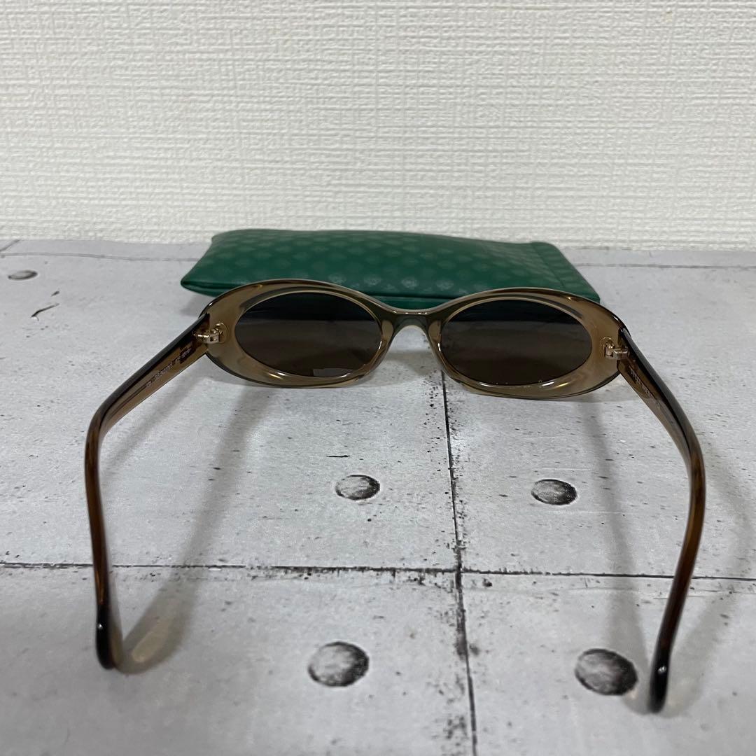 グッチ　Gロゴ　ヴィンテージ　サングラス　オーバル フルリム　クリアブラウン
