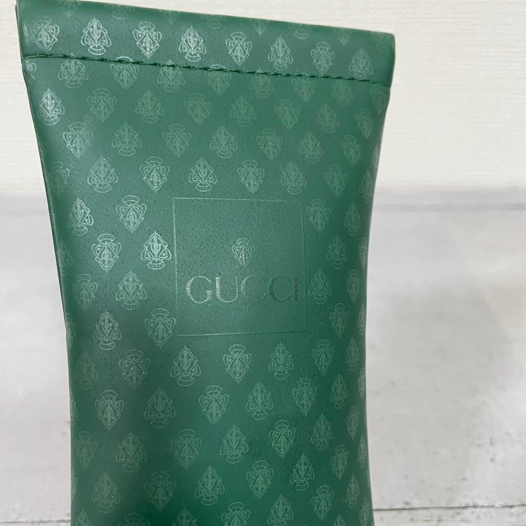 グッチ　Gロゴ　ヴィンテージ　サングラス　オーバル フルリム　クリアブラウン