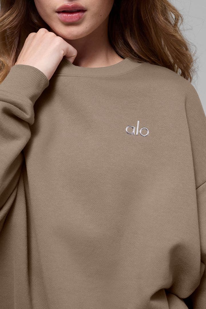 alo yoga Accolade クルーネック プルオーバー