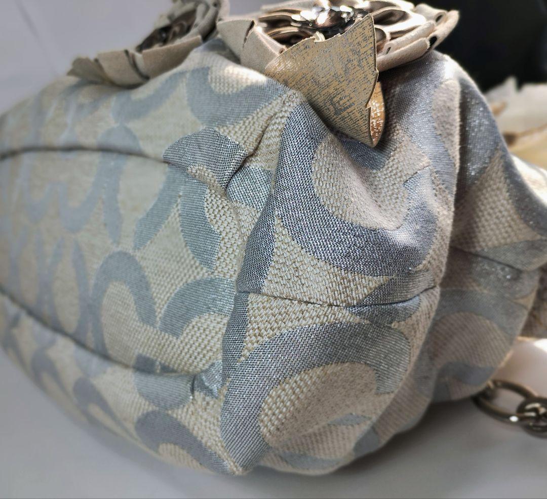 COACH コーチ 2way ショルダーバッグ　花モチーフ