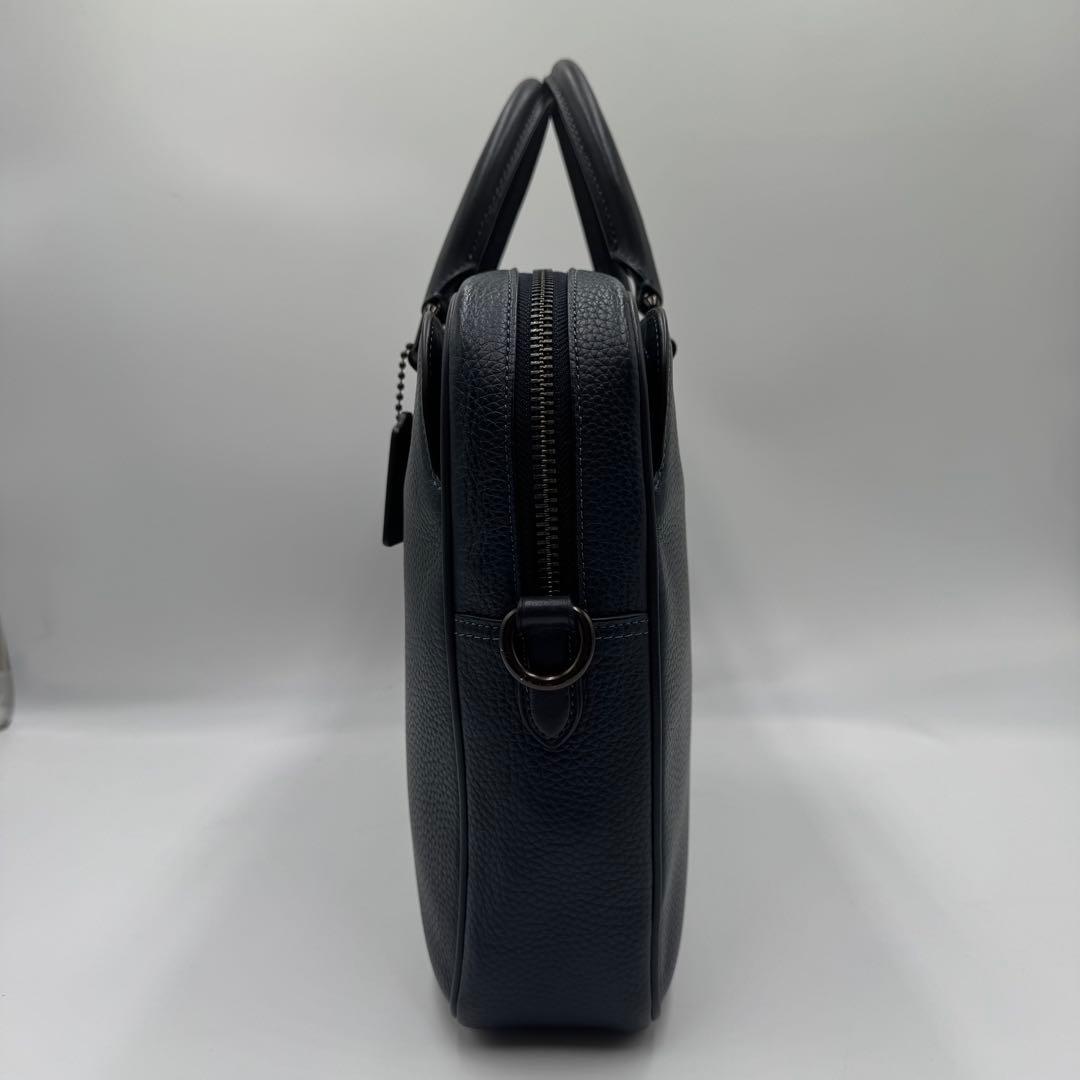 極美品✨ コーチ ゴッサム ブリーフケース 2way ビジネス A4レザー 紺色