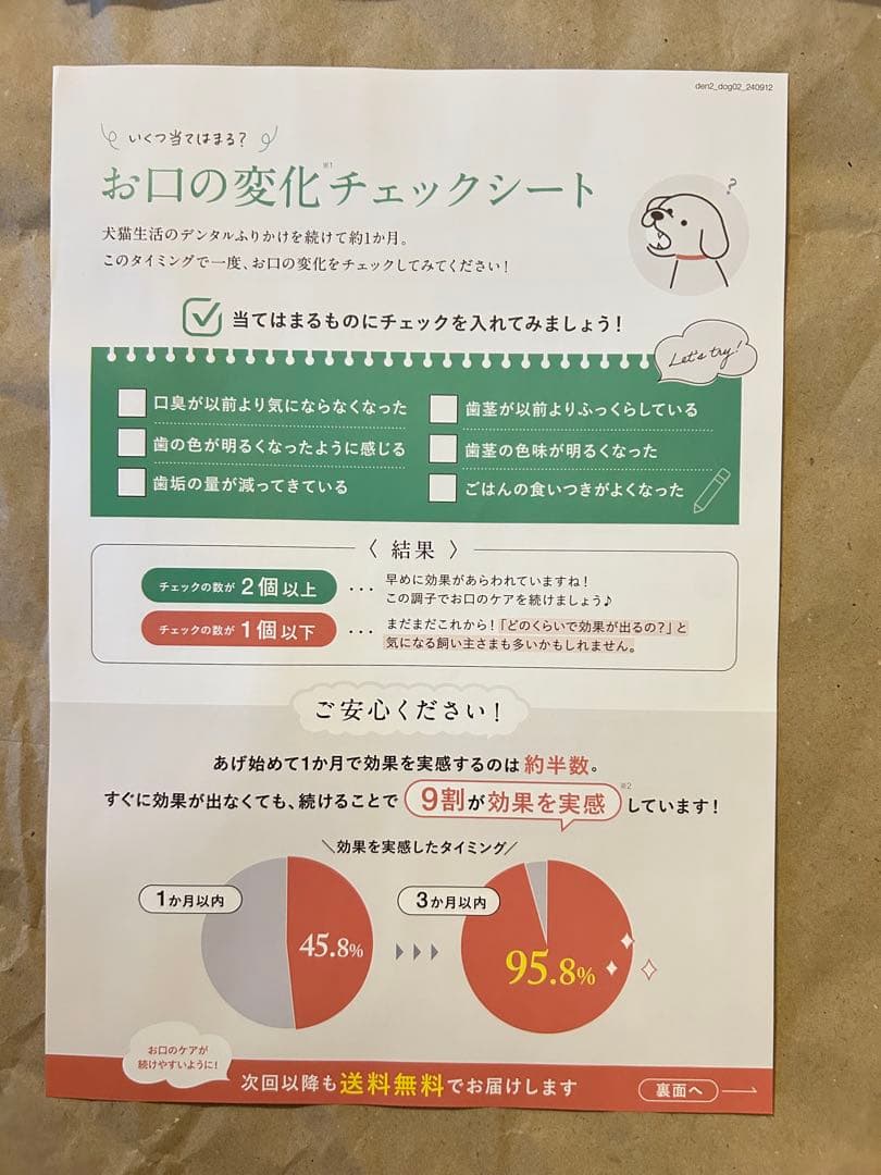 【未開封】犬猫生活 デンタルふりかけ　（口腔ケアサプリ）30包入り×2