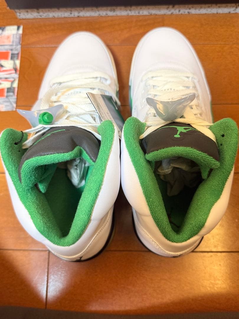 シューズ(男性用) NIKE Air Jordan 5 Retro Lucky Green