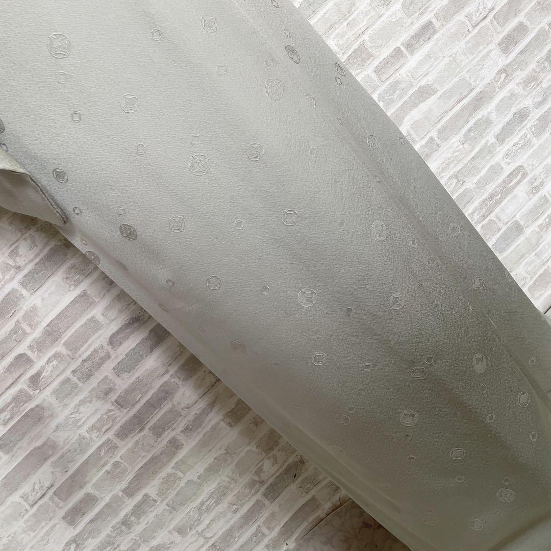 色無地　フルセット　丸に反り角地紋　シンプル　礼装　カジュアル　着物　I6