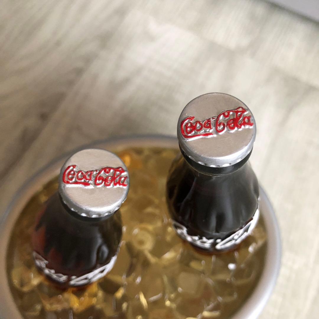 アメリカUSAビンテージコカコーラボトル2本クーラーボックスディスプレイ置物
