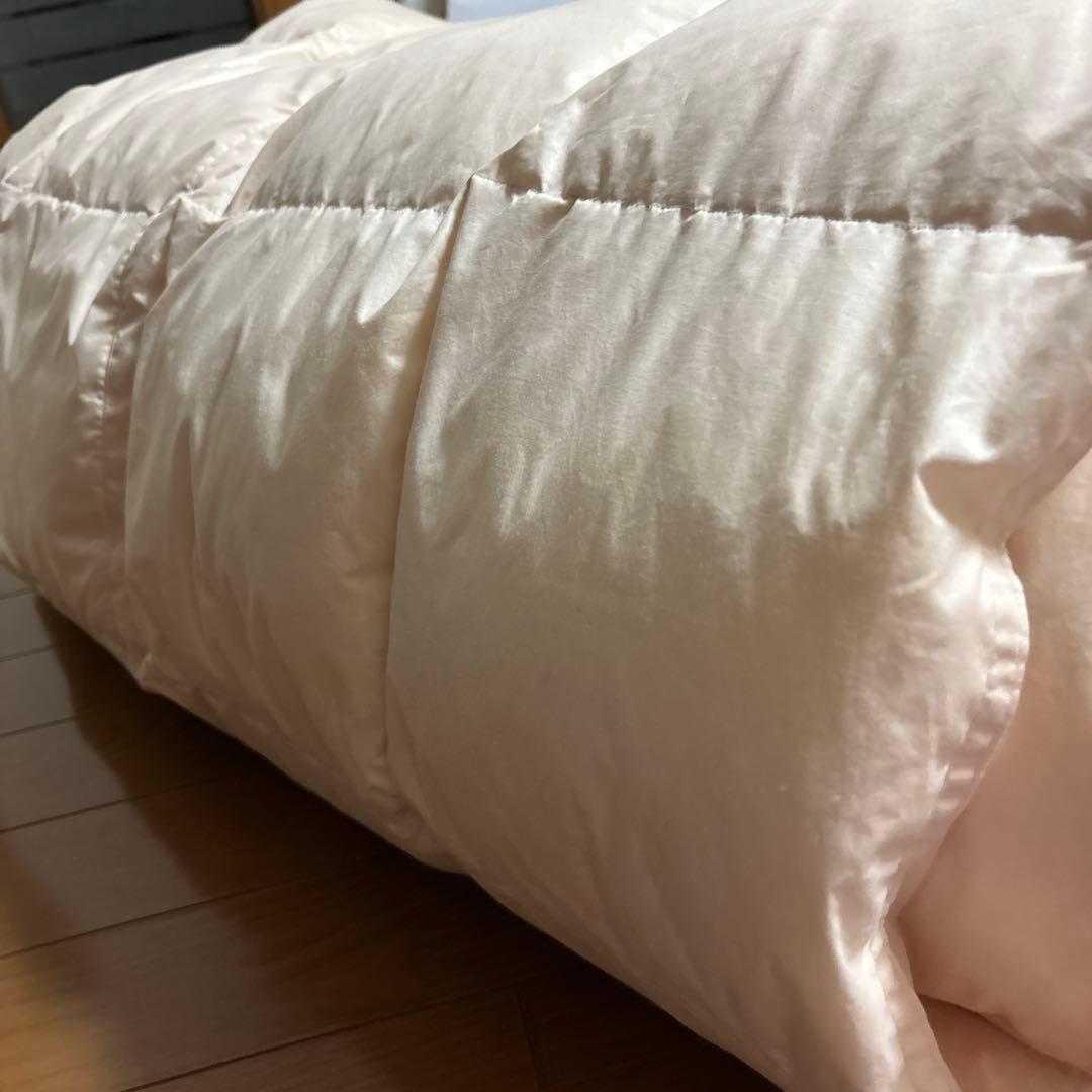 未使用　甲州産　羽毛ホワイトダックダウン掛け布団　こたつ布団