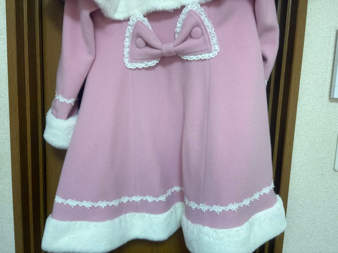 baby リボンミルキーコート ピンク 最終値下げ