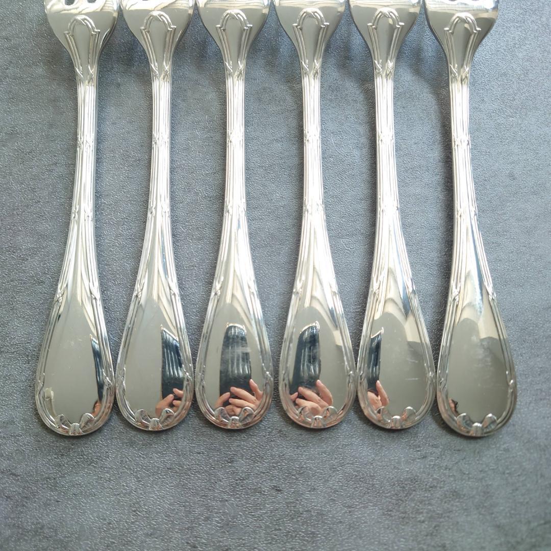 美品 クリストフル リュバン ケーキフォーク 6点