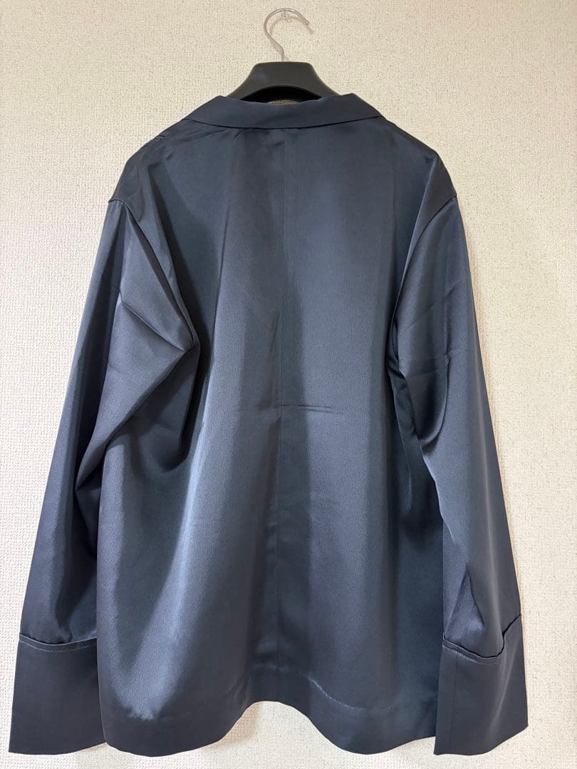 anuke Satin Tailored Shirts ネイビー