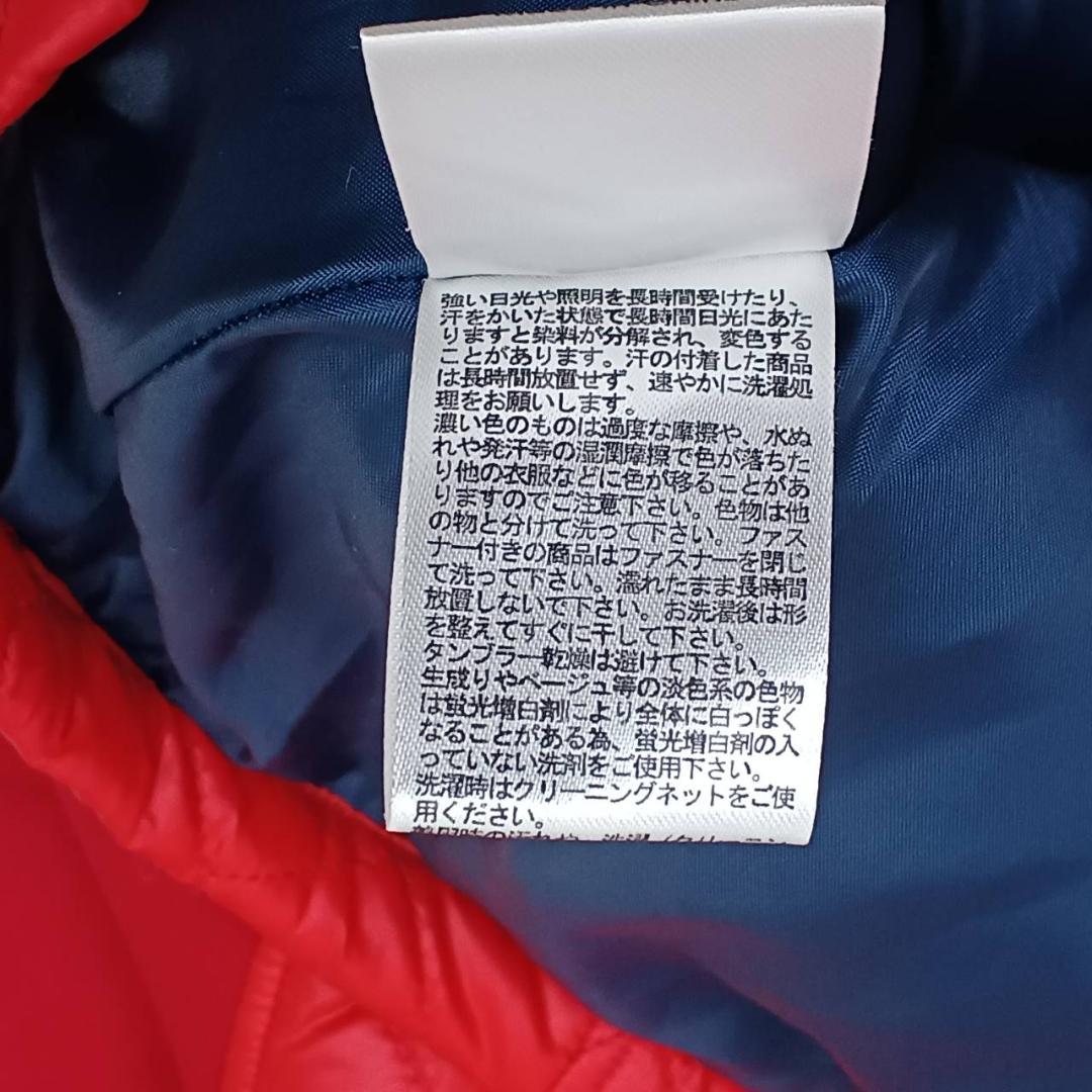 FILA GOLF　キルティングワンピース　M　レッド中綿　ロゴワッペン