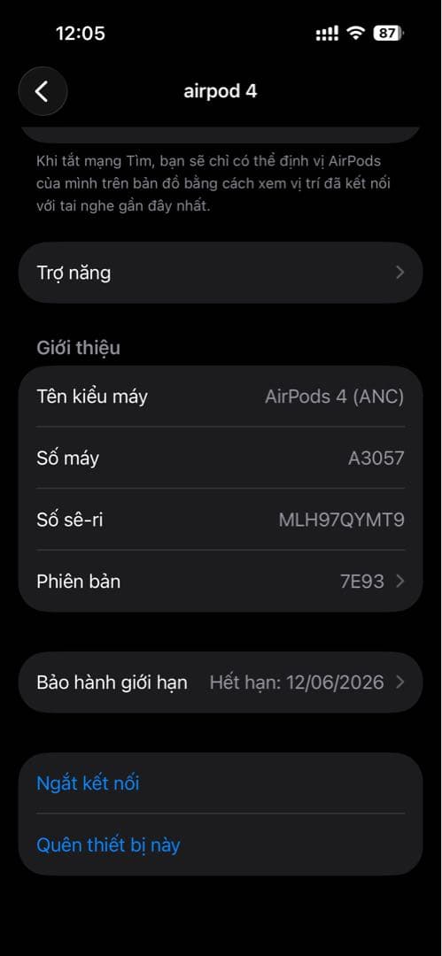 イヤホン Airpods 4 ANC