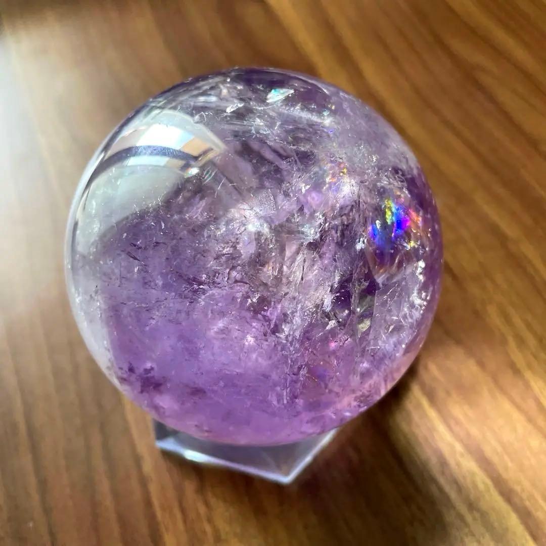 【極上品】ラベンダーアメジスト 丸玉 80mm 水晶玉