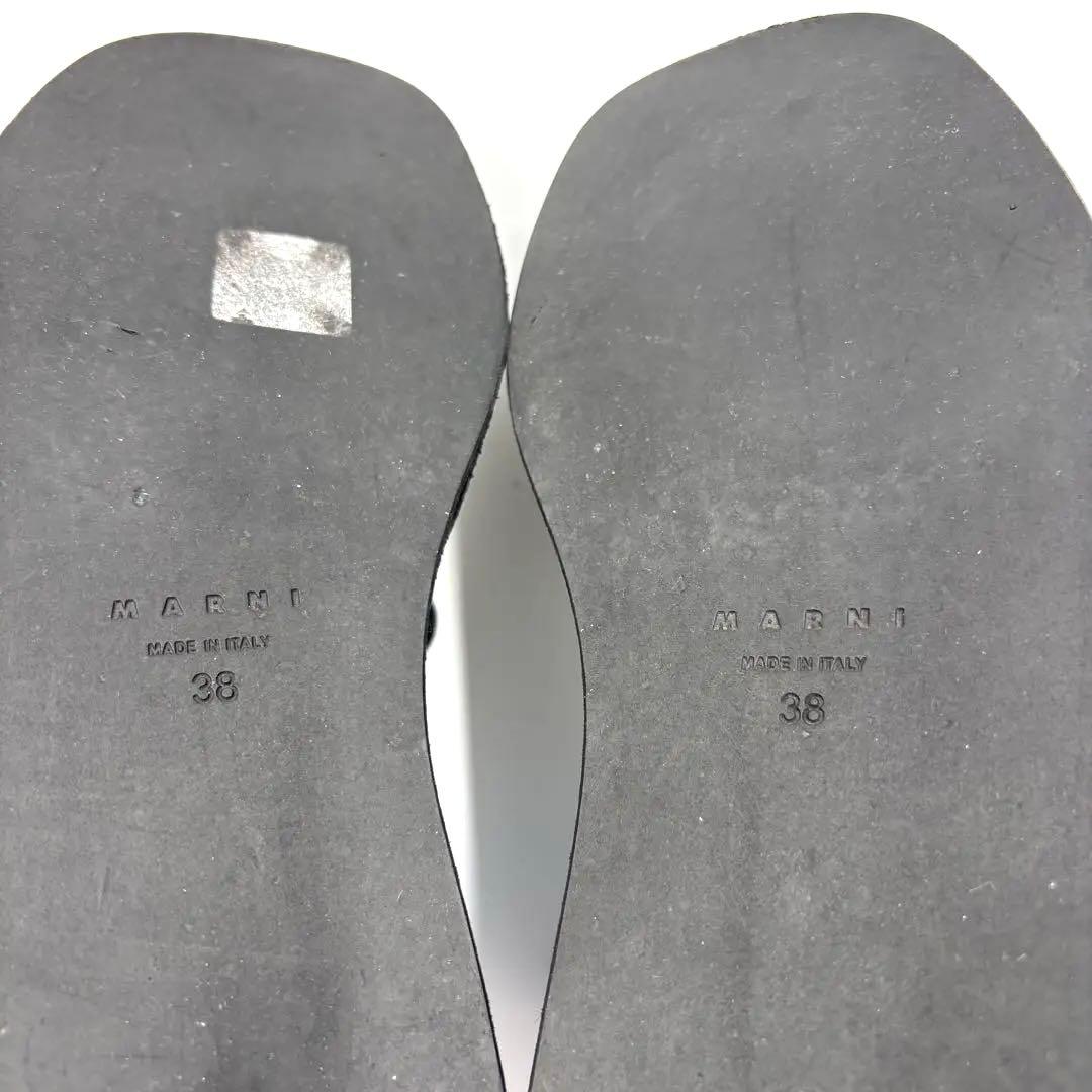 MARNI マルニ レザー スタッズ付きシューズ 厚底 箱付き