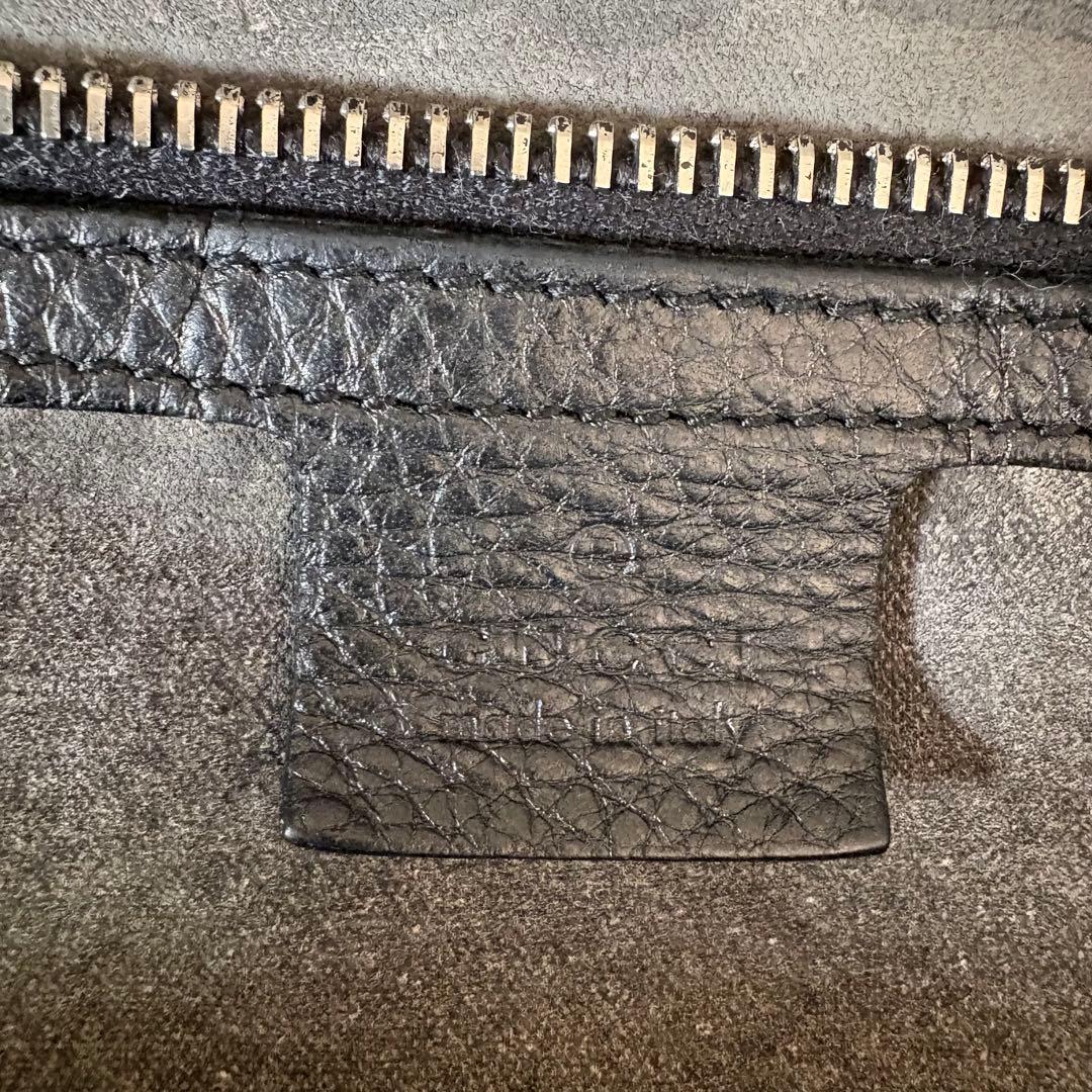 美品✨GUCCI シボ革 ビジネスバッグ 黒 ブリーフケース　ブラック　大人
