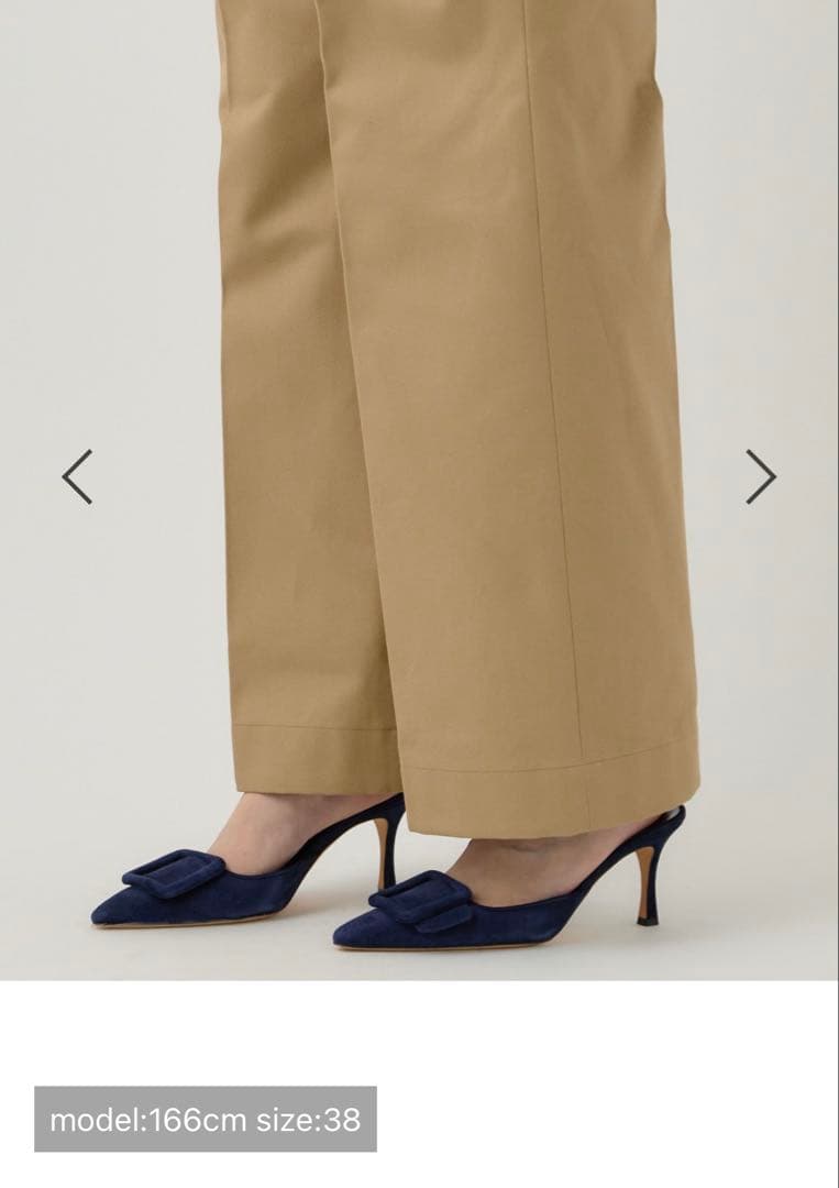 chaos ツータックチーノパンツ　38【新品】