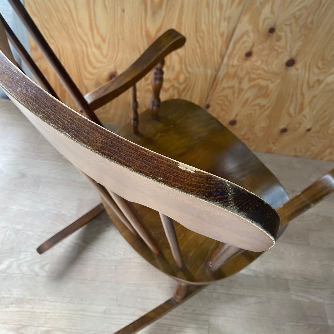 柏木工 ロッキングチェア 椅子 アンティーク 家具 かしわ