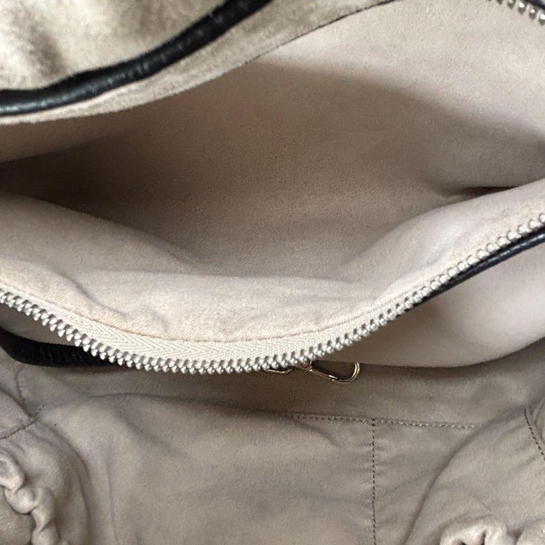 ザネラート ショルダーバッグ 2way 斜め掛け ポスティーナ レザー ブラック