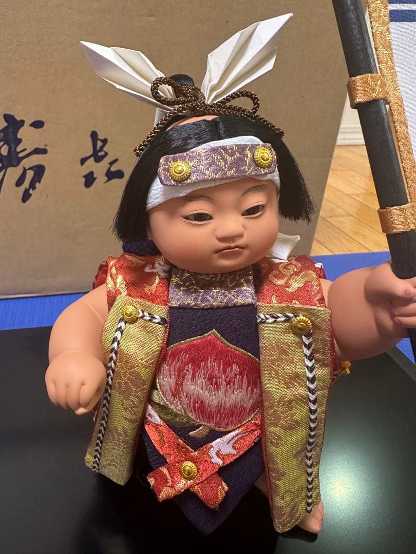 五月人形　桃太郎　「勝」 寿喜代作　尾山人形