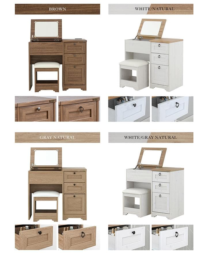 80cm幅　★超特価★佐藤産業　4FUL ANRI（アンリ）デスク ドレッサー6