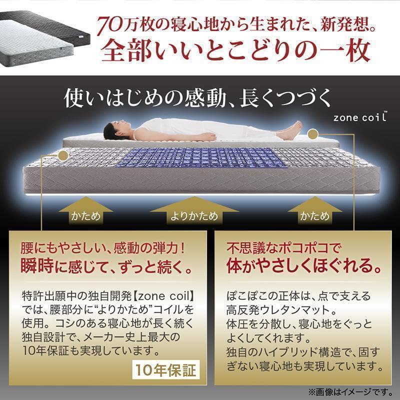 新品 送料込 ダブルベッド 収納 棚 2口コンセント マットレス付 db