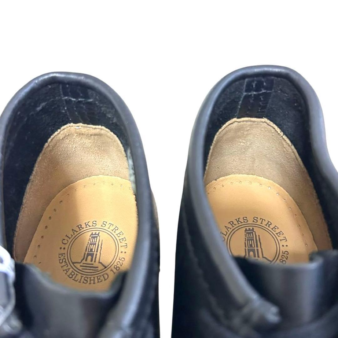 miesvdr Clarks ワラビーブーツ　レザー　ブラック　25.5㎝
