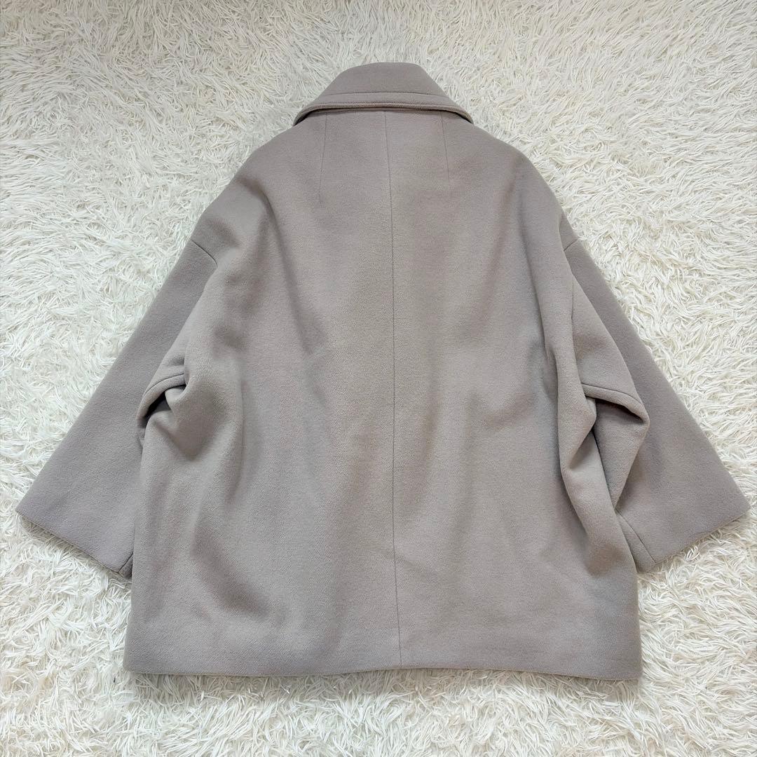 2023AW NOBLE スタンドカラーオーバーコート　ベージュ