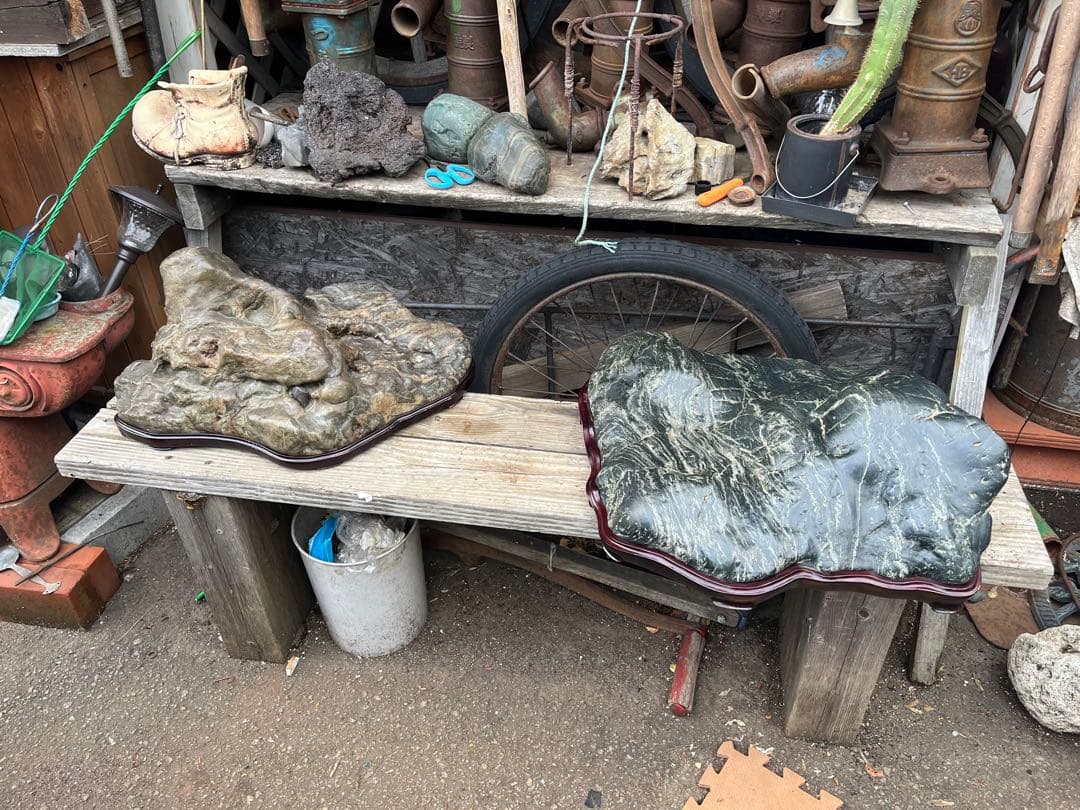 神居古潭石、神居古潭山波石、水石 水石展示会用、特大古潭山波石、初心石