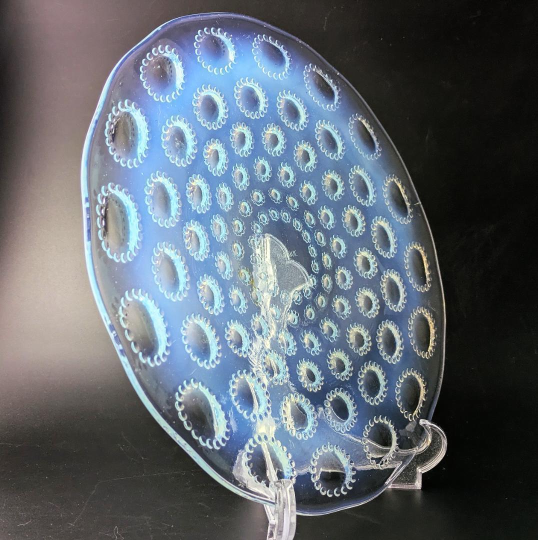 ルネ・ラリック アスター オパルセント大皿 27cm 1935頃 マルシャック