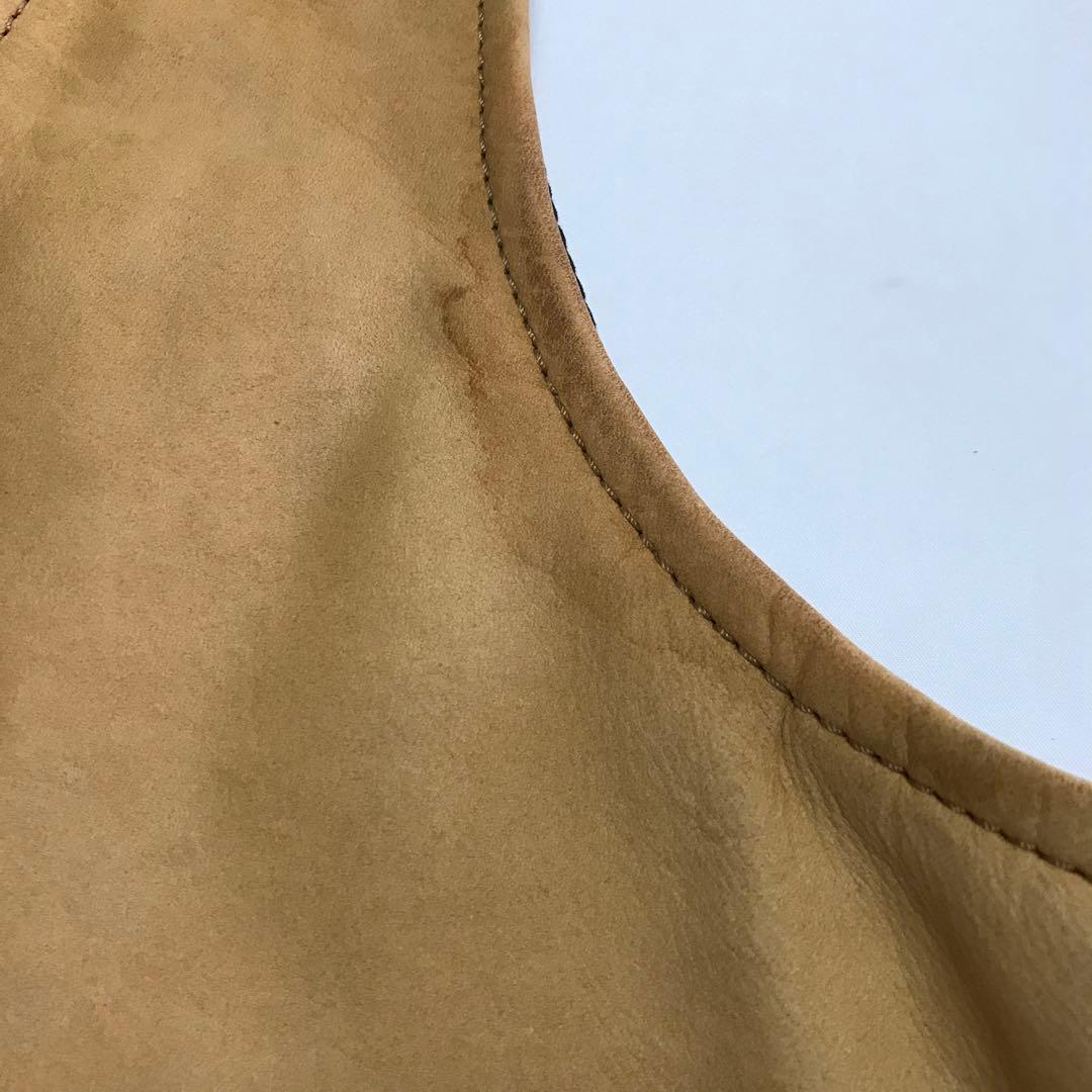VANSON Leathers スウェードレザーベスト USA 製 タンカラー