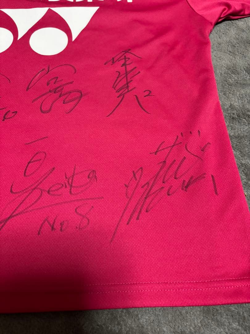 美品✨YONEX ヨネックス 再春館製薬所レプリカTシャツ SSサイズ サイン入