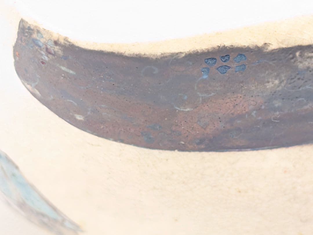 【粟田焼】　菓子鉢　能絵　萬珠堂