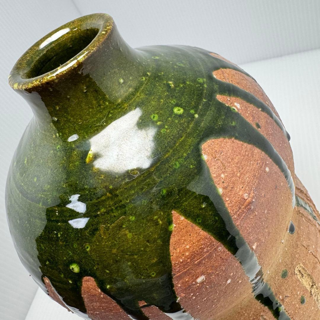 新品 九谷焼 松本佐一 花入 花瓶 名匠 伝統工芸 石川県指定無形文化財保持者