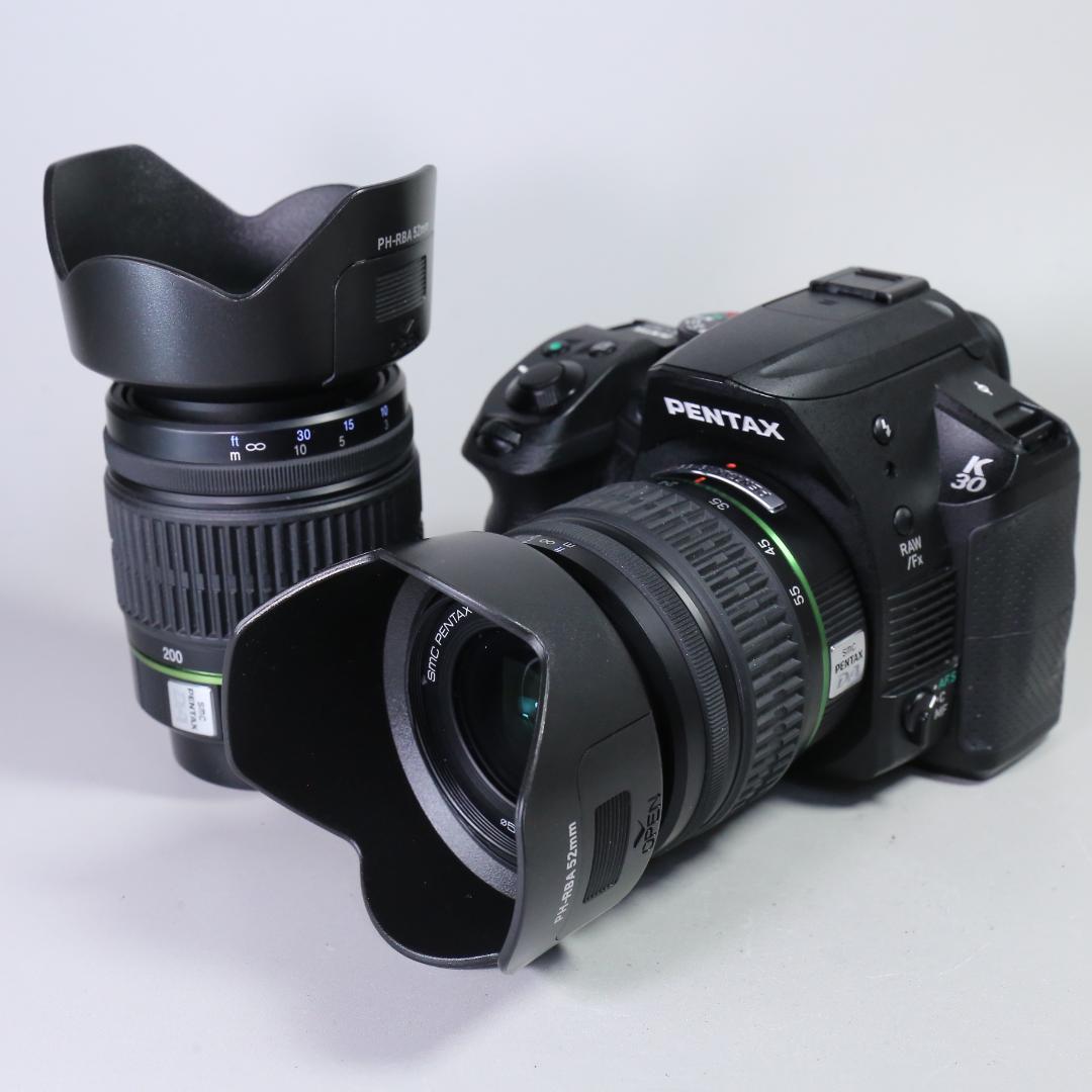 ☆美品☆ PENTAX K30 18-55mm & 50-200mm　＃348