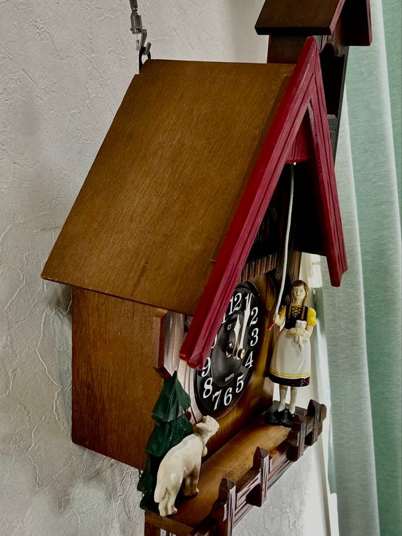 CITIZEN カッコーチロリアン　鳩時計　ふいご式クオーツ　彩色仕上　完動品