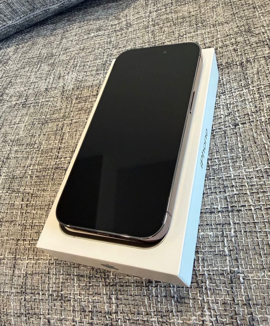 【美品】Apple iPhone 14 Pro ディープパープル SIMフリー