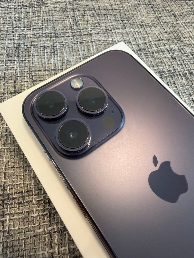 【美品】Apple iPhone 14 Pro ディープパープル SIMフリー