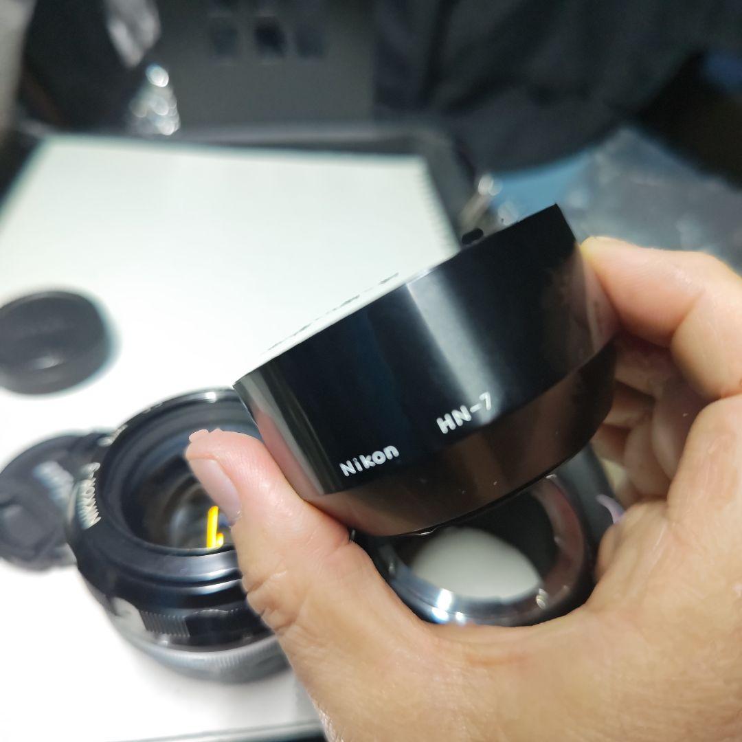 Nikkor-S auto 55mm f/1.2 +F→Zアダプター+フード