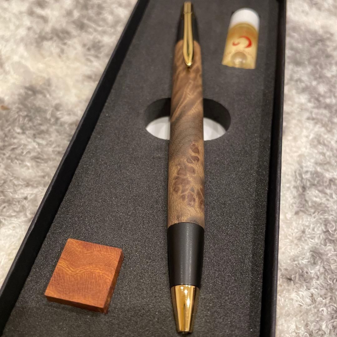 ほぼ新品　野原工芸 シャープペンシル★マーブルウッド