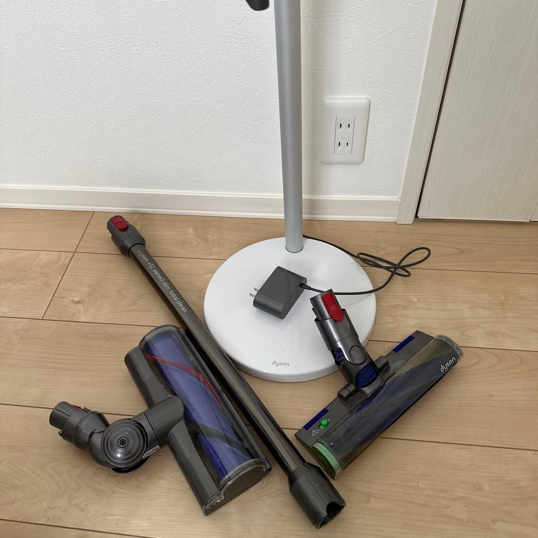ダイソンV12 detect slimセットコードレス掃除機 紫と金