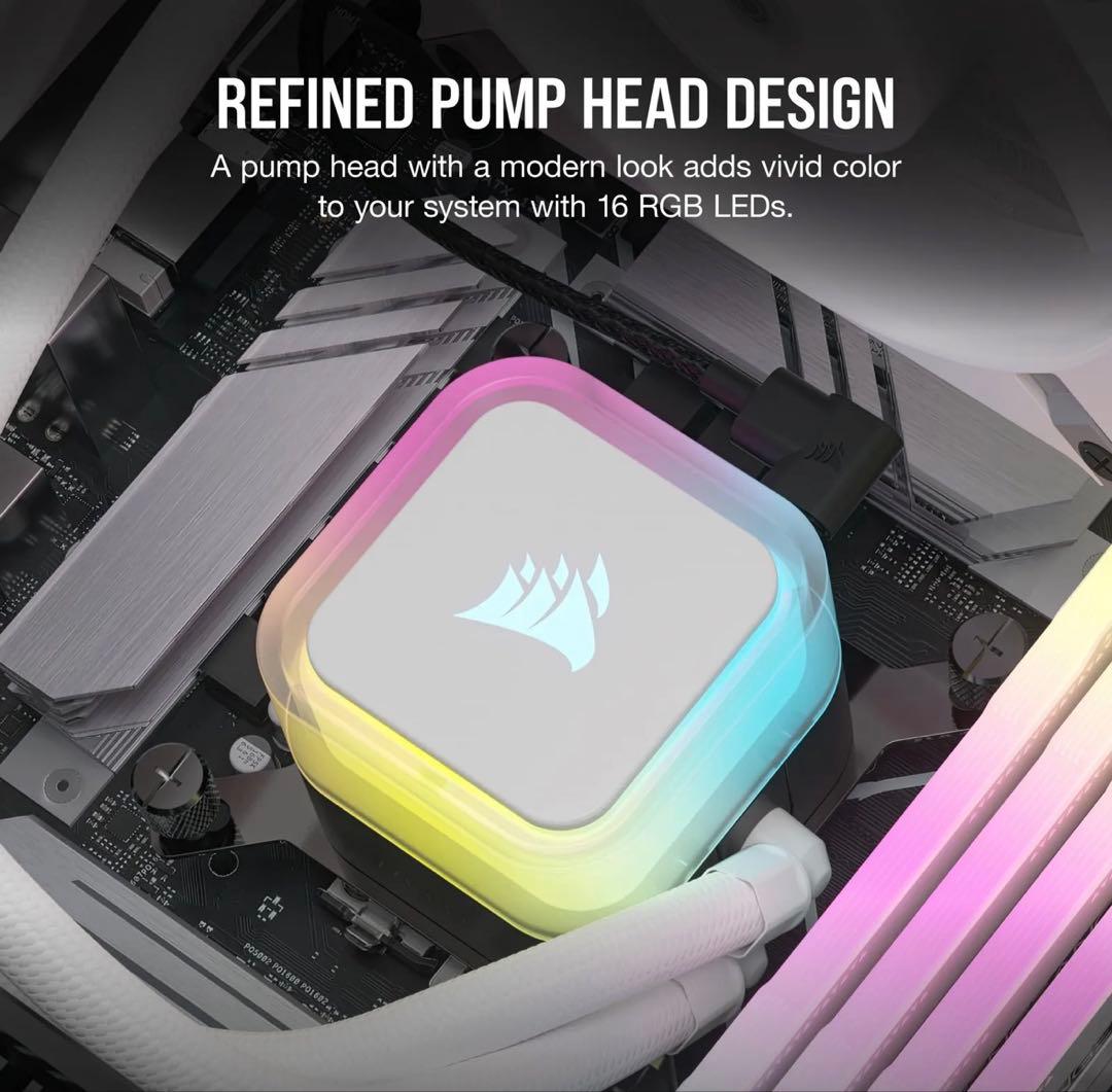 CORSAIR iCUE H100i RGB ELITE CPUクーラー