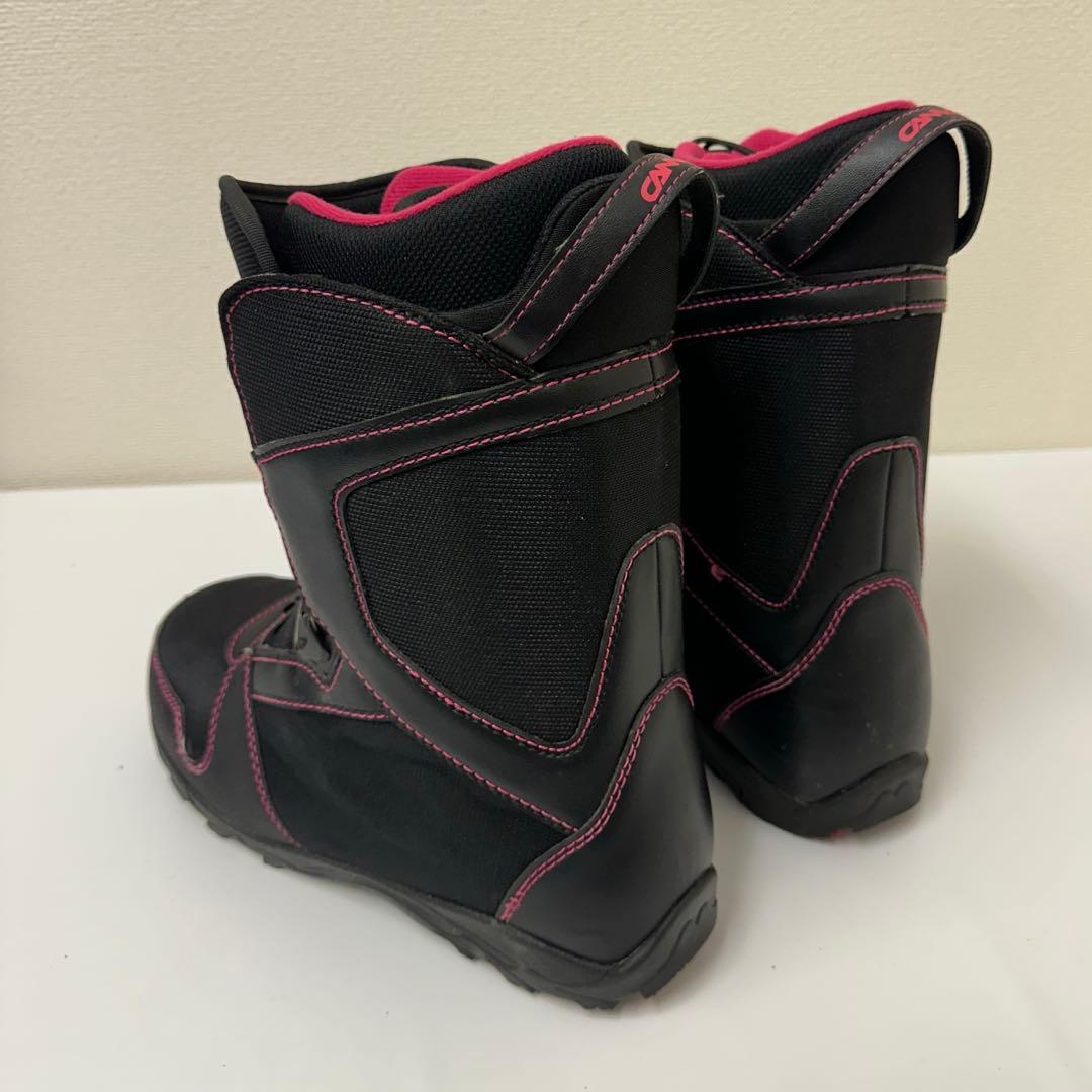 CANVAS 女性用スノーボードブーツ BOAブラック/ピンク 25.0cm