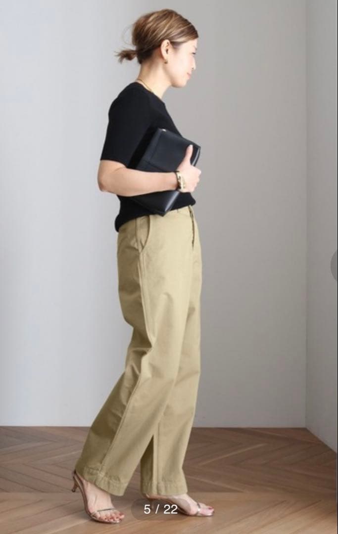 ドゥーズィエムクラス　ソーイング チョップ オールズCHINO パンツ