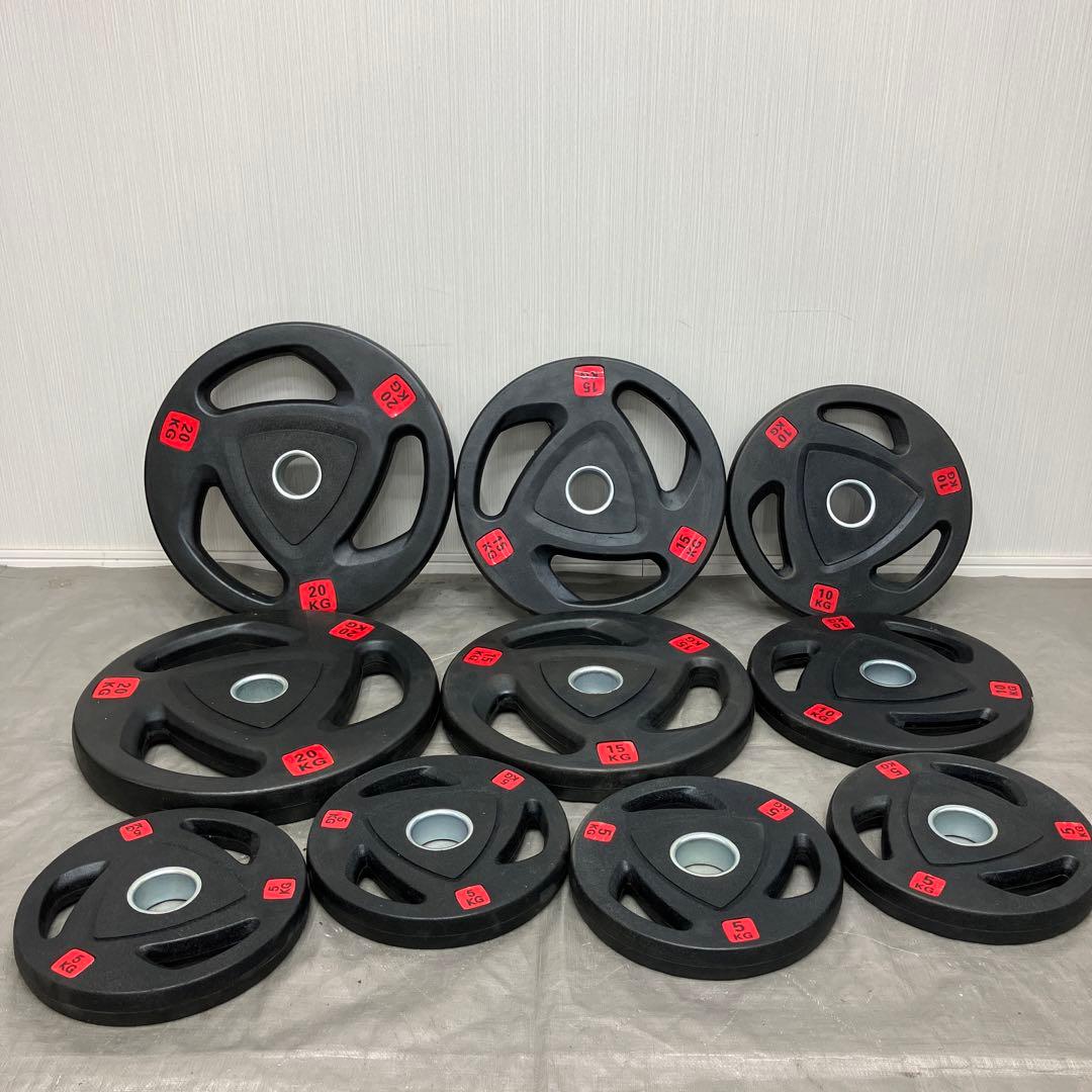 ■オリンピックプレートセット110kgセット バーベル