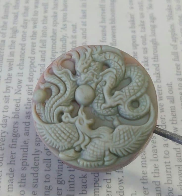 紫袍玉⑦龍と鳳凰ビーズ